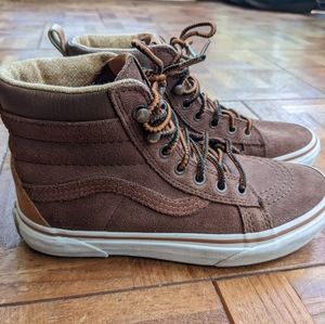 Boys brown suede Vans